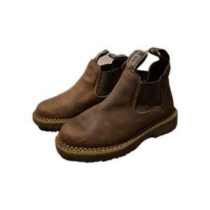 Georgia Giant Revamp Romeo Chelsea Brown Leather Work Boots Womens 6